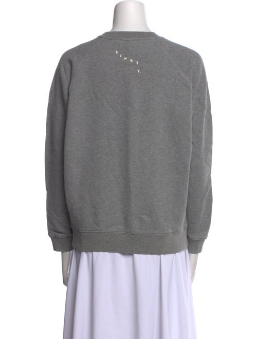 Clare V. Graphic Print Crew Neck Sweater