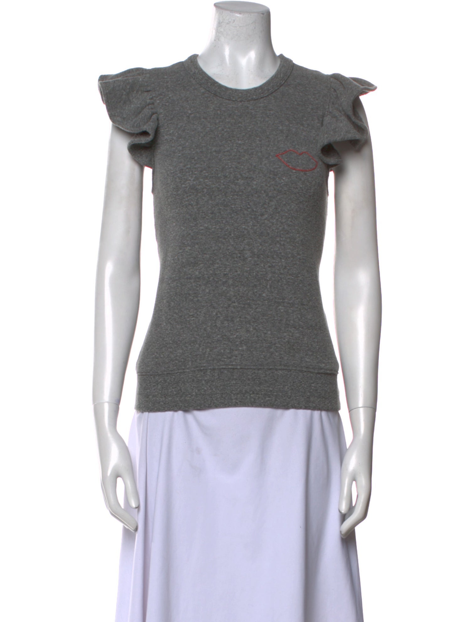 Clare V. Crew Neck Short Sleeve Top