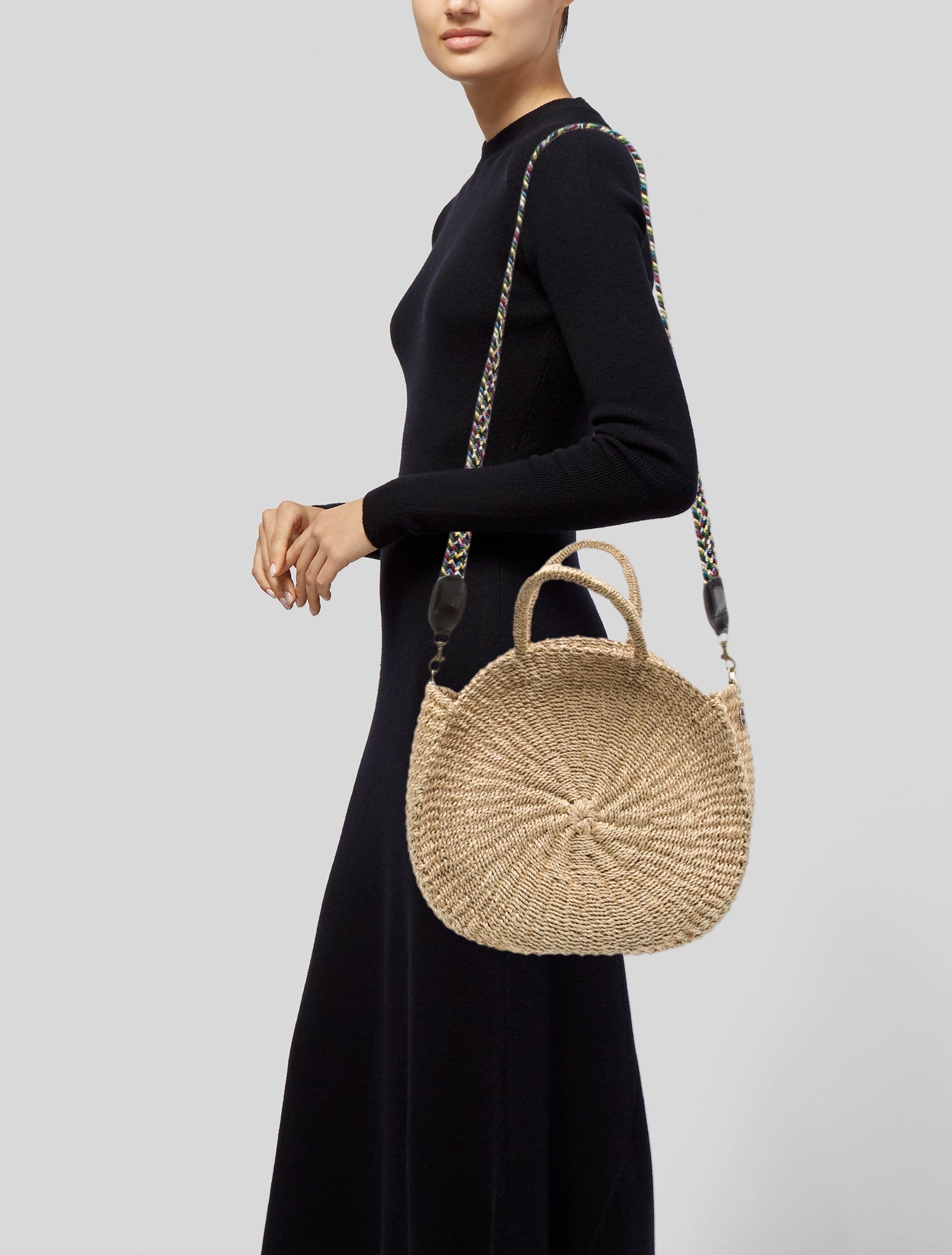 Clare V. Raffia Bucket Bag