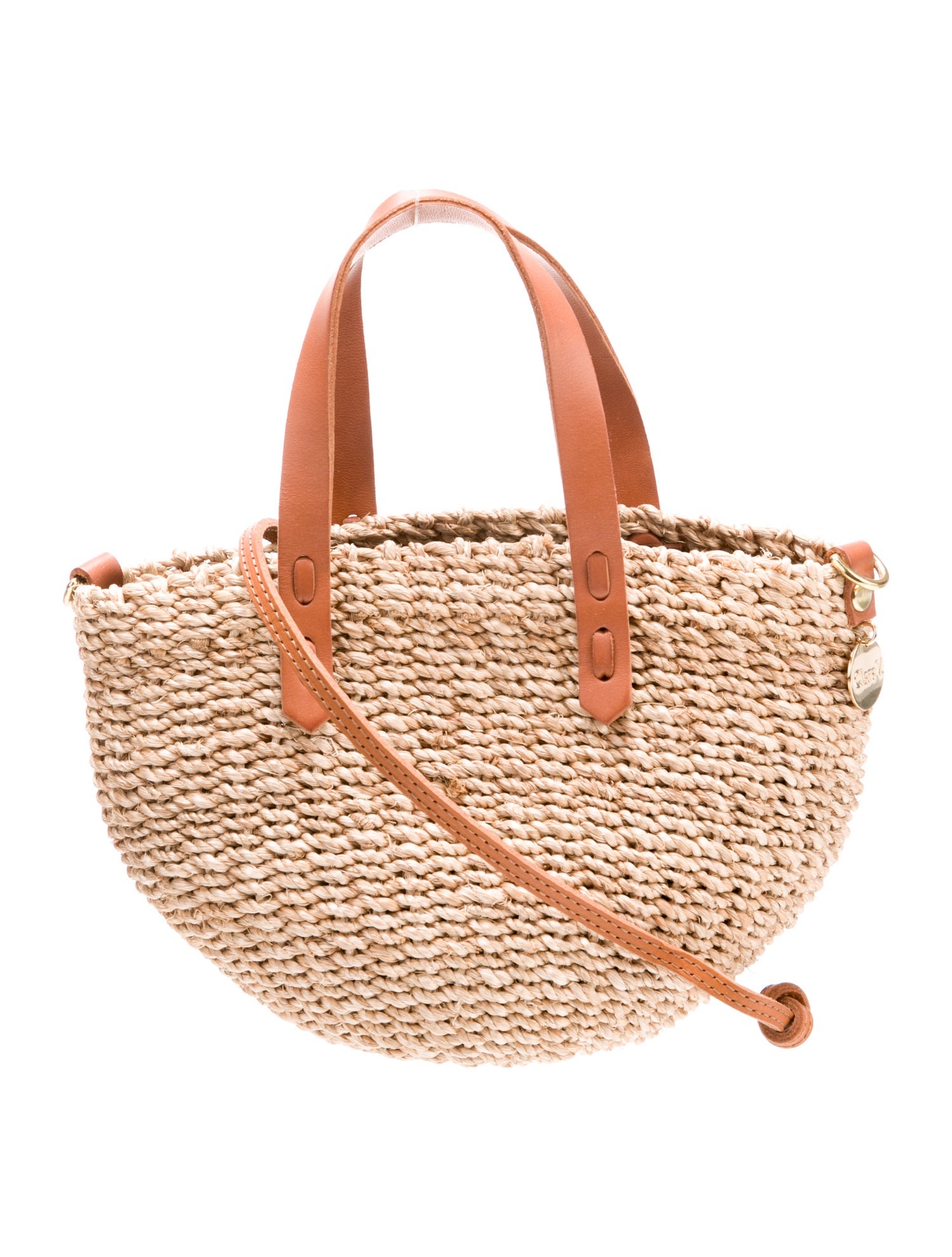 Clare V. Straw Top Handle Bag
