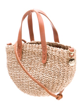 Clare V. Straw Top Handle Bag