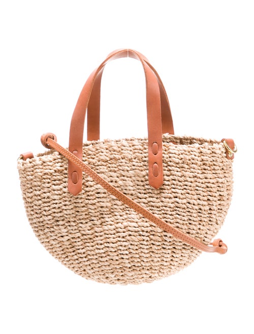 Clare V. Straw Top Handle Bag