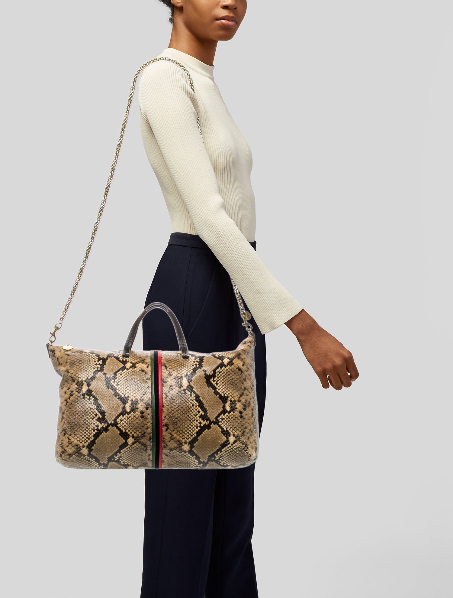 Clare V. Leather Weekender Bag