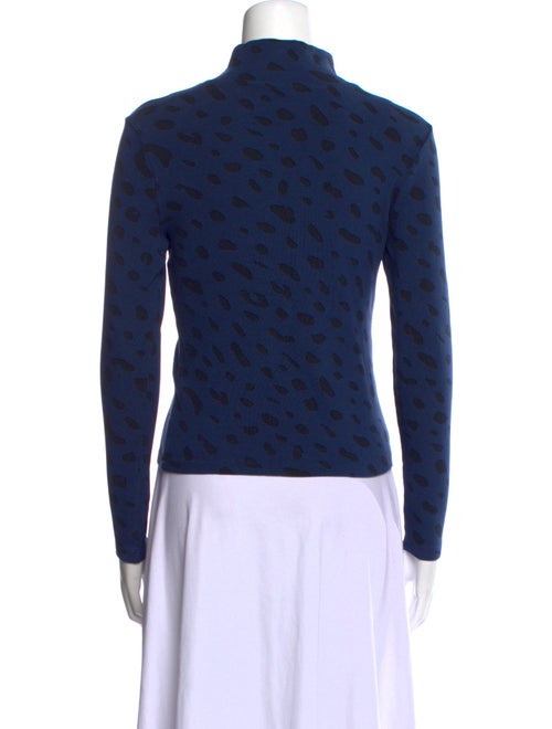 Clare V. Printed Turtleneck Top