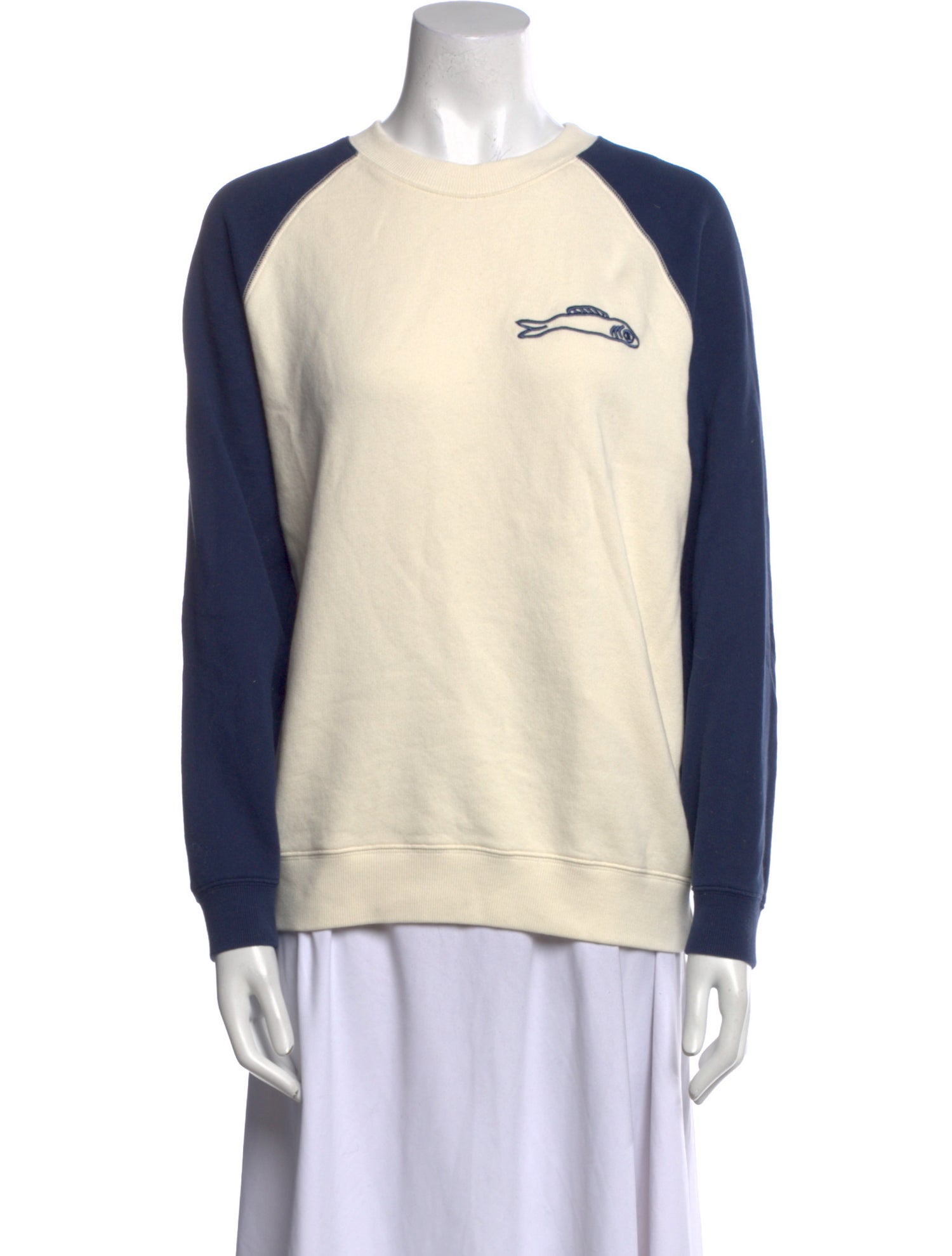 Clare V. Graphic Print Crew Neck Sweatshirt