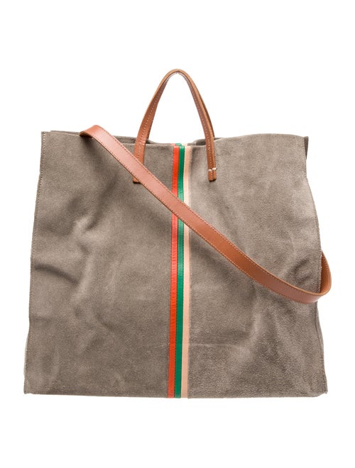 Clare V. Suede Top Handle Bag