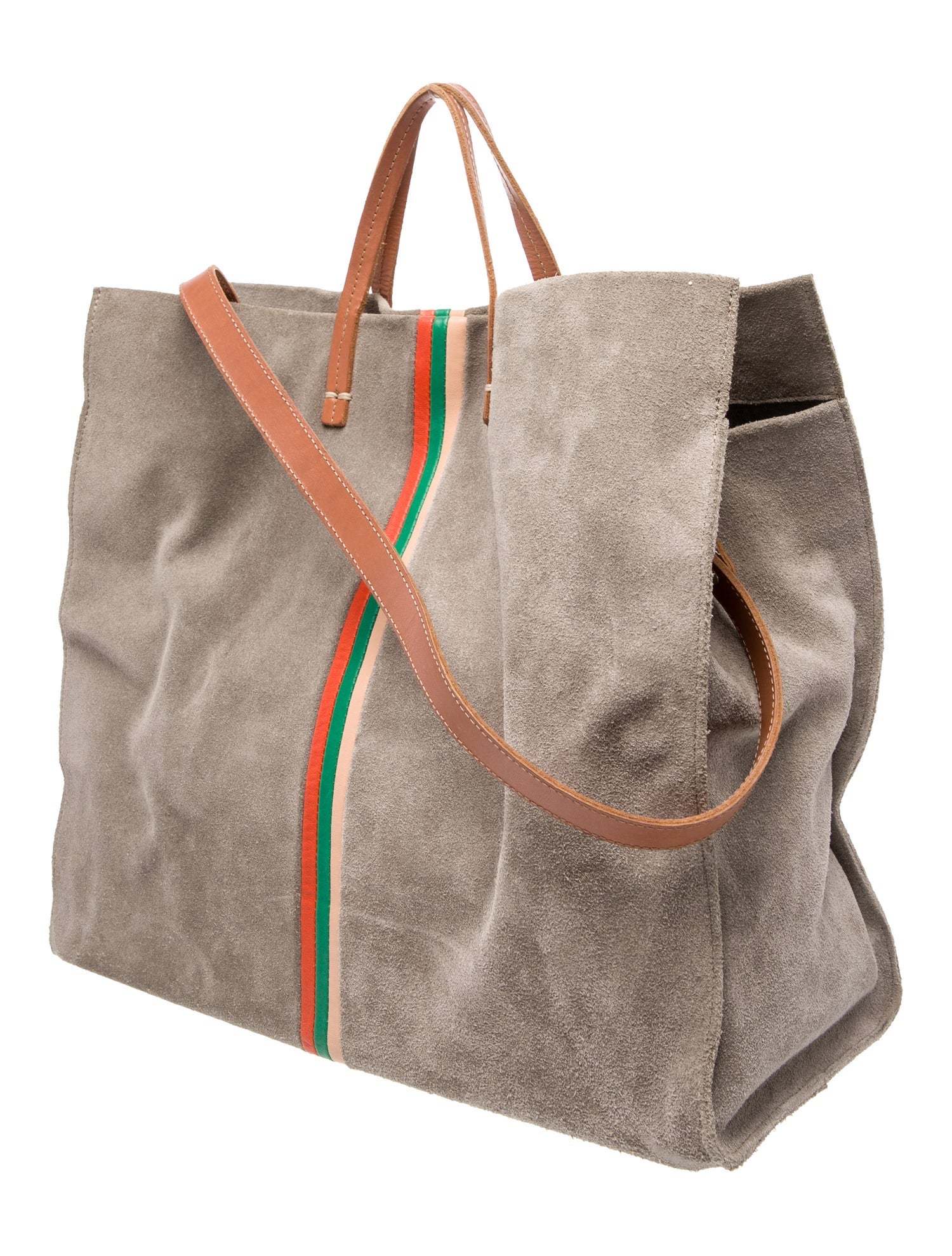 Clare V. Suede Top Handle Bag