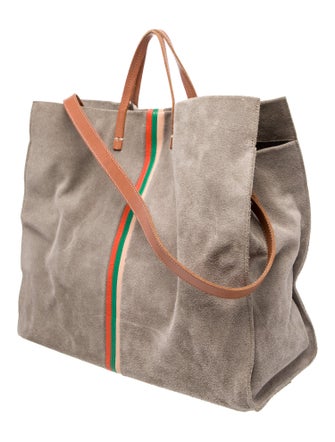 Clare V. Suede Top Handle Bag