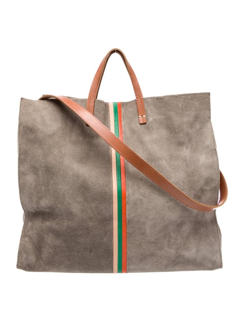Clare V. Suede Top Handle Bag