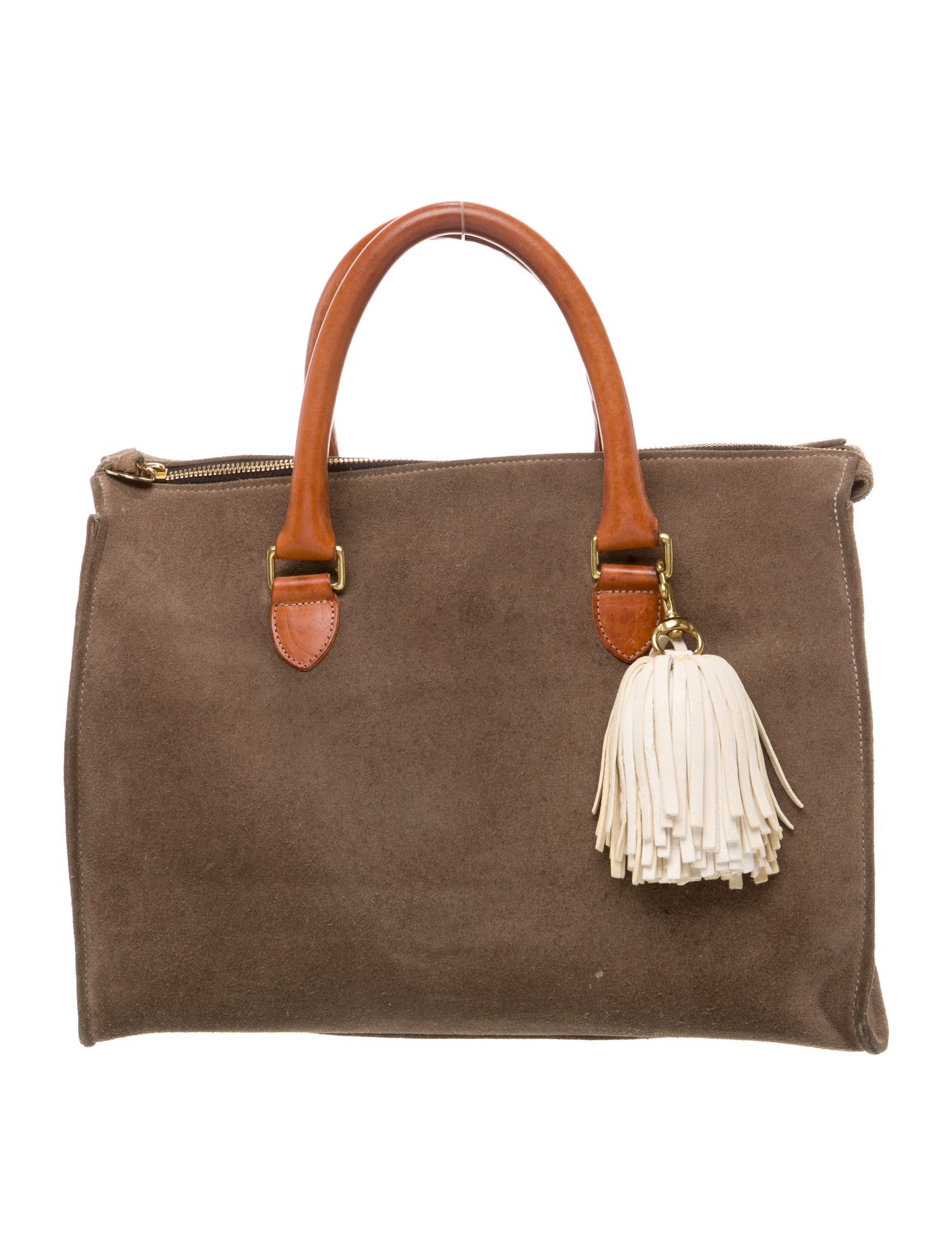 Clare V. Suede Top Handle Bag