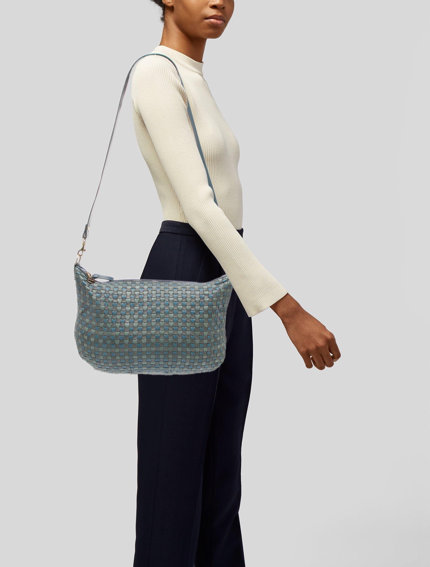 Clare V. Leather Messenger Bag