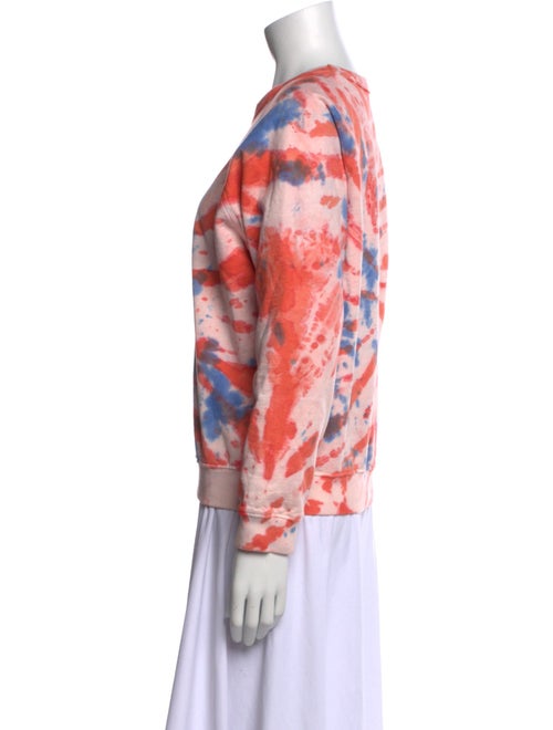 Clare V. Tie-Dye Print Crew Neck Sweatshirt