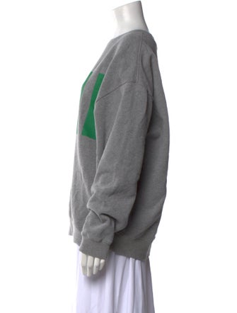 Clare V. Graphic Print Crew Neck Sweatshirt