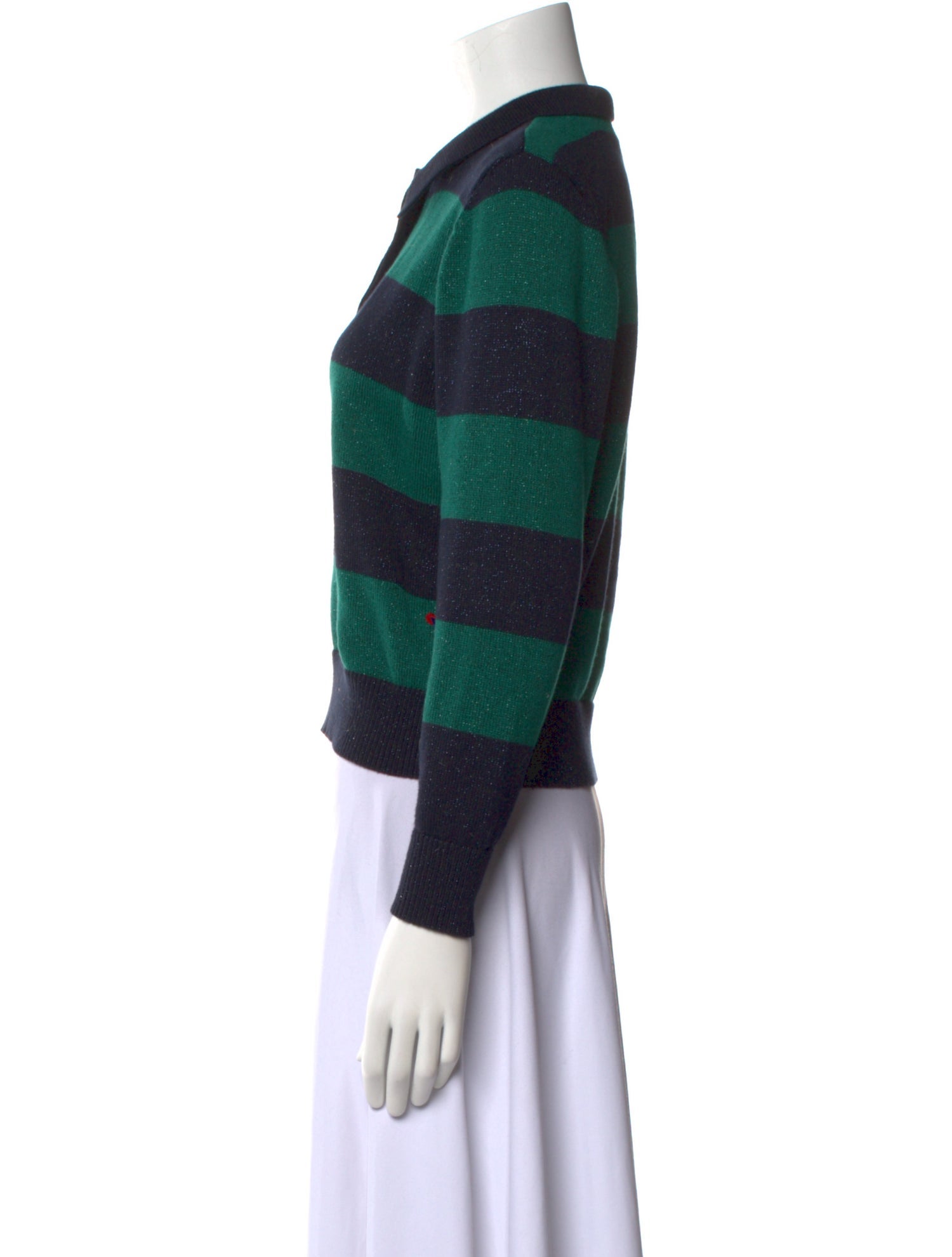 Clare V. Striped Crew Neck Sweater