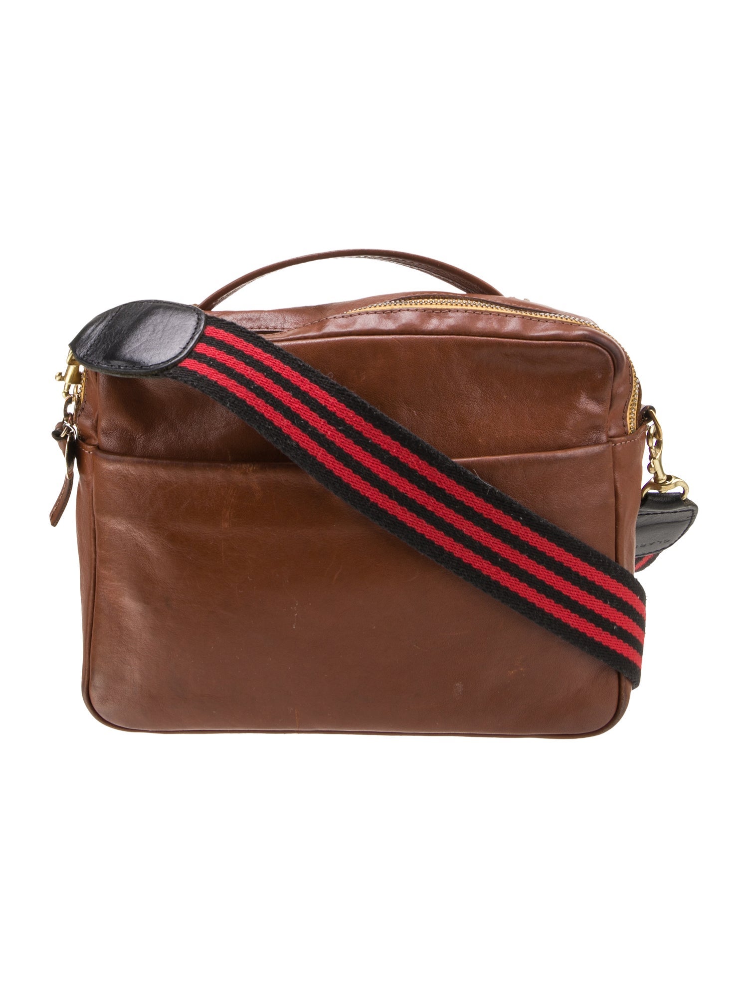 Clare V. Leather Top Handle Bag