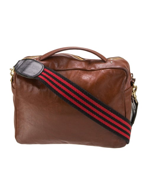 Clare V. Leather Top Handle Bag