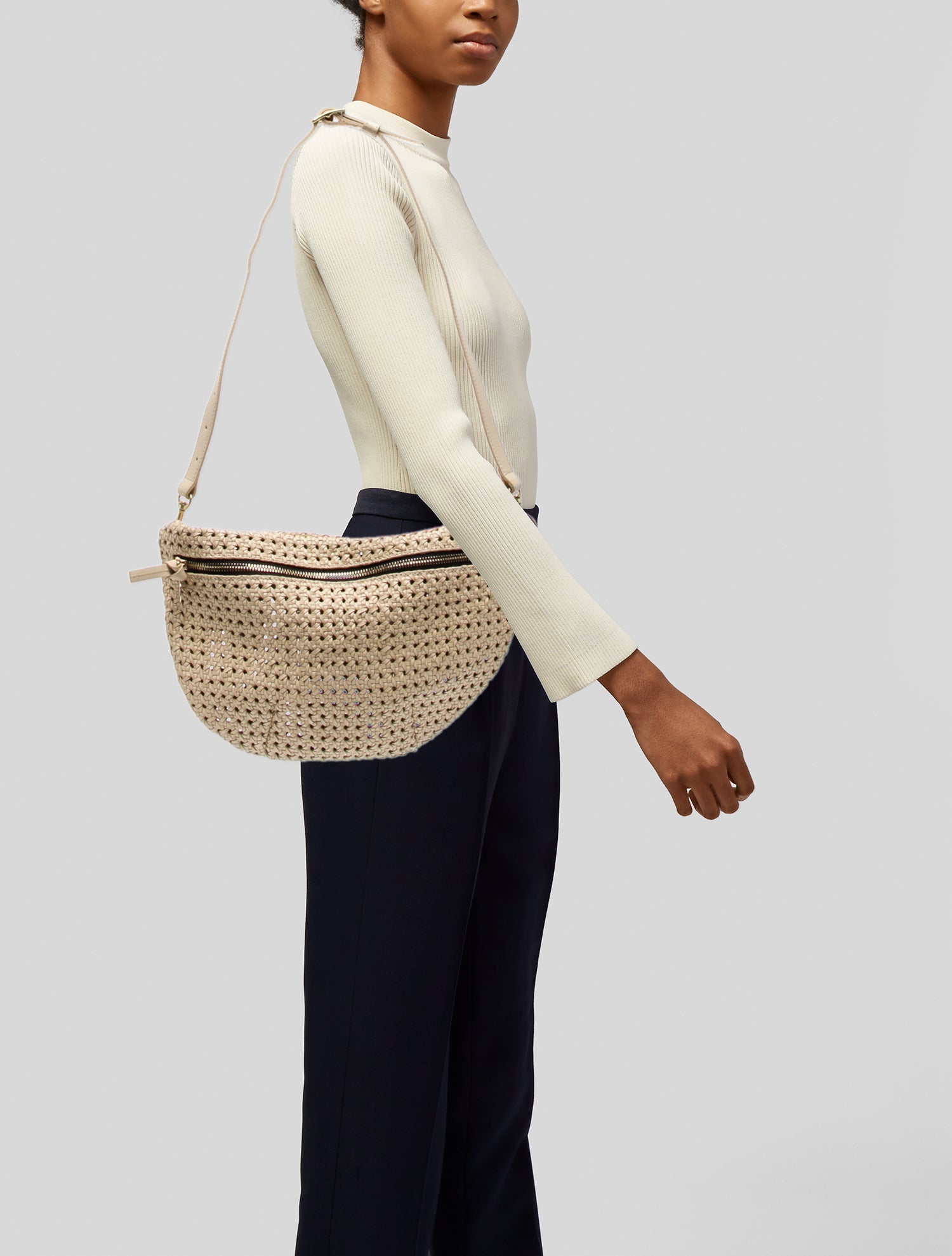 Clare V. Leather Shoulder Bag