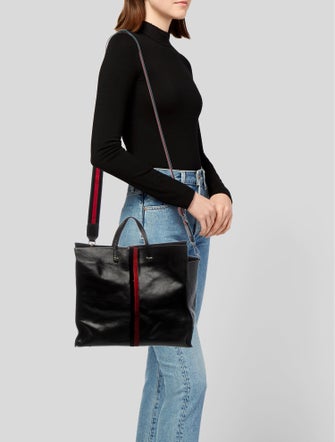 Clare V. Leather Top Handle Bag
