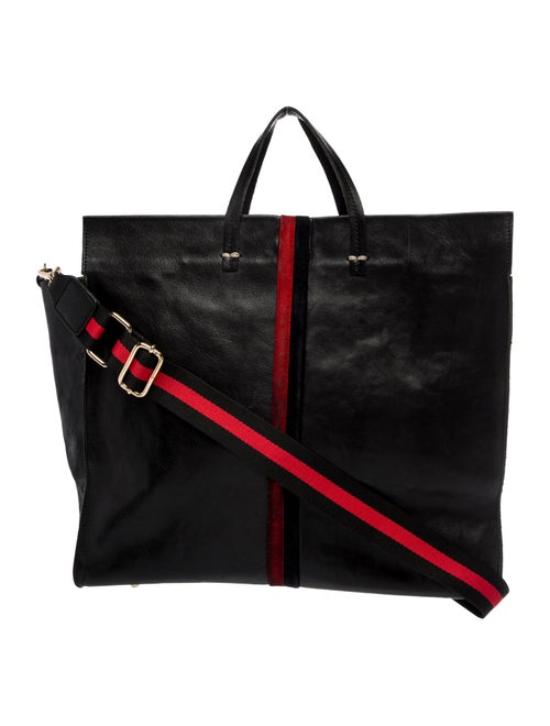 Clare V. Leather Top Handle Bag