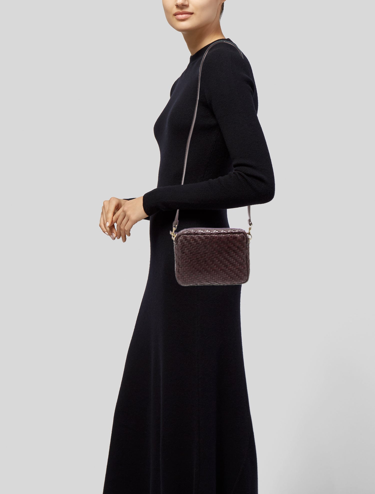 Clare V. Leather Crossbody Bag