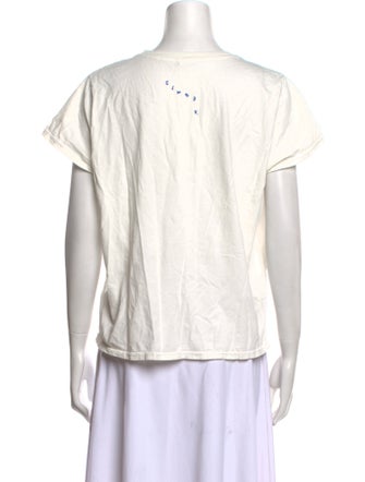 Clare V. Graphic Print Crew Neck T-Shirt