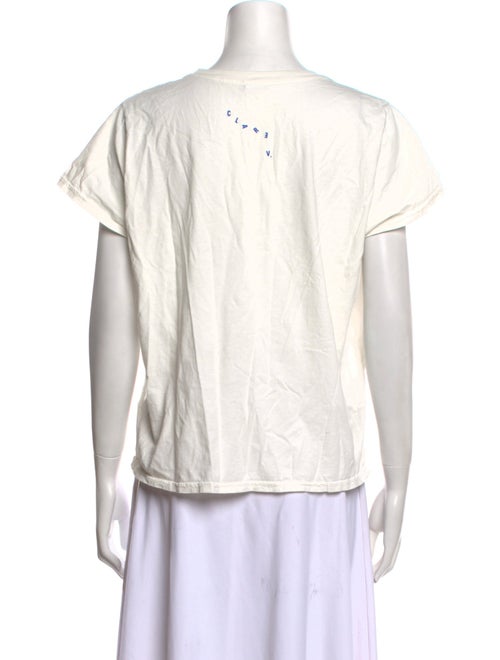 Clare V. Graphic Print Crew Neck T-Shirt