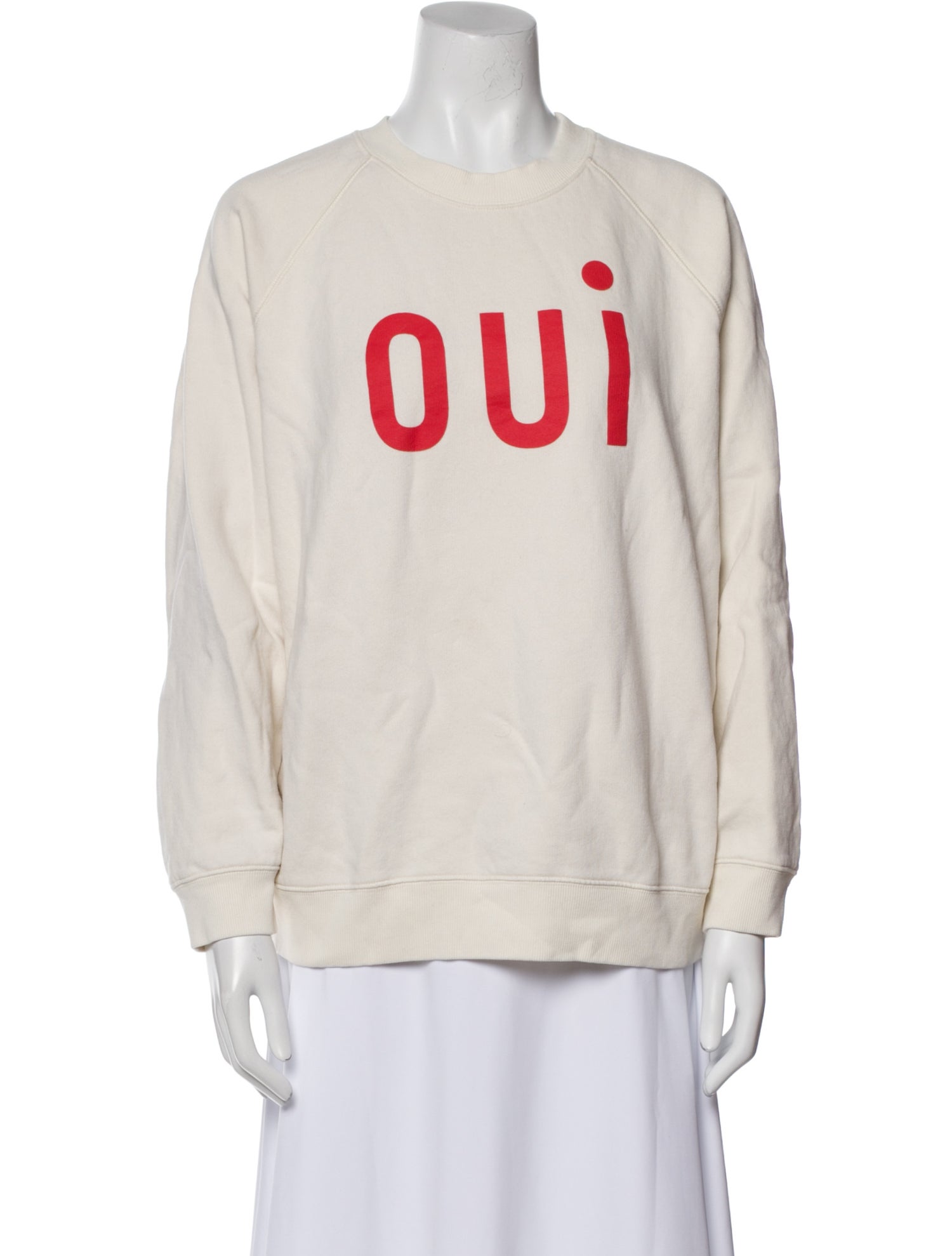 Clare V. Graphic Print Crew Neck Sweatshirt