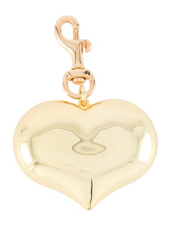 Clare V. 14k Gold Plated Brass Heart Keychain