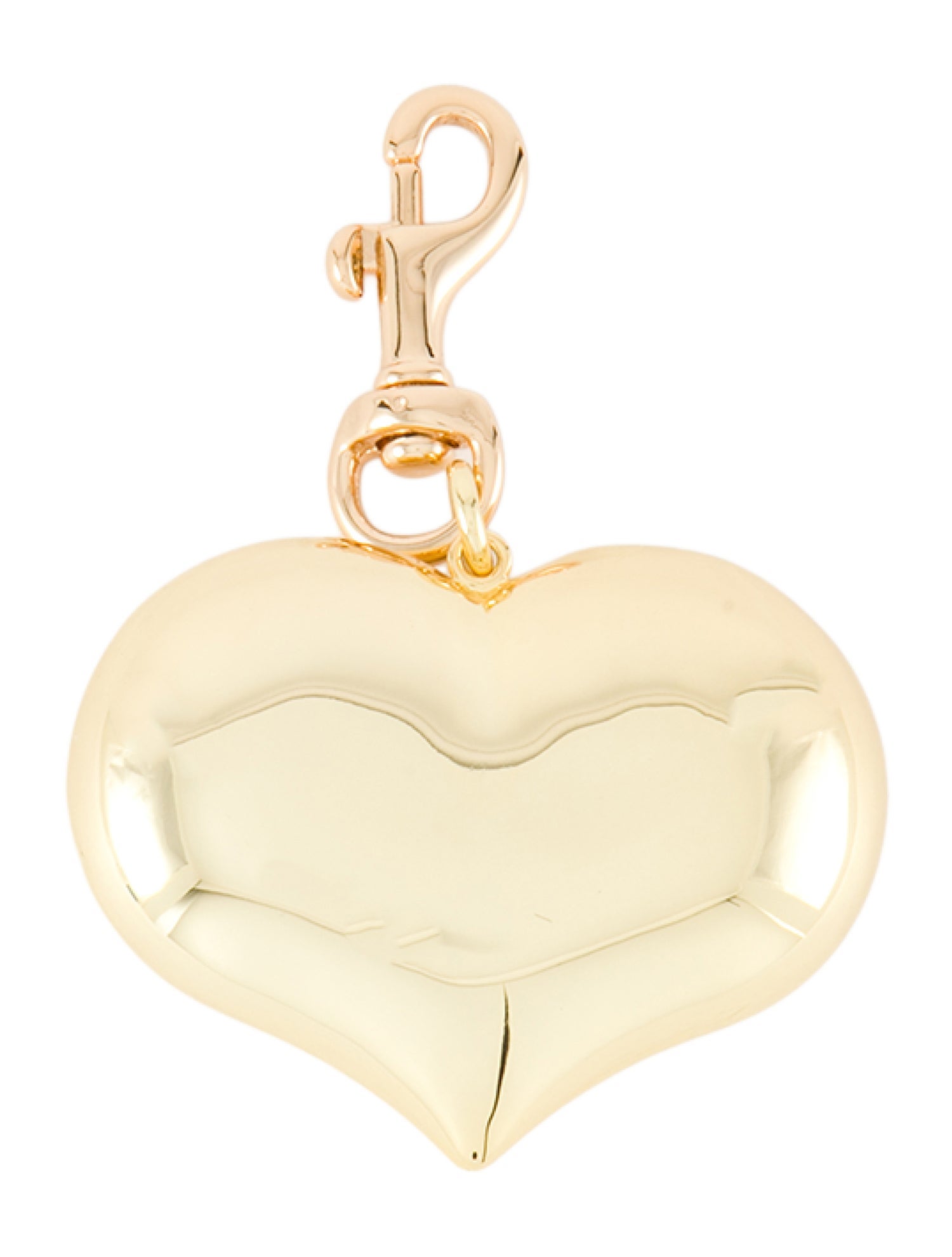 Clare V. 14k Gold Plated Brass Heart Keychain