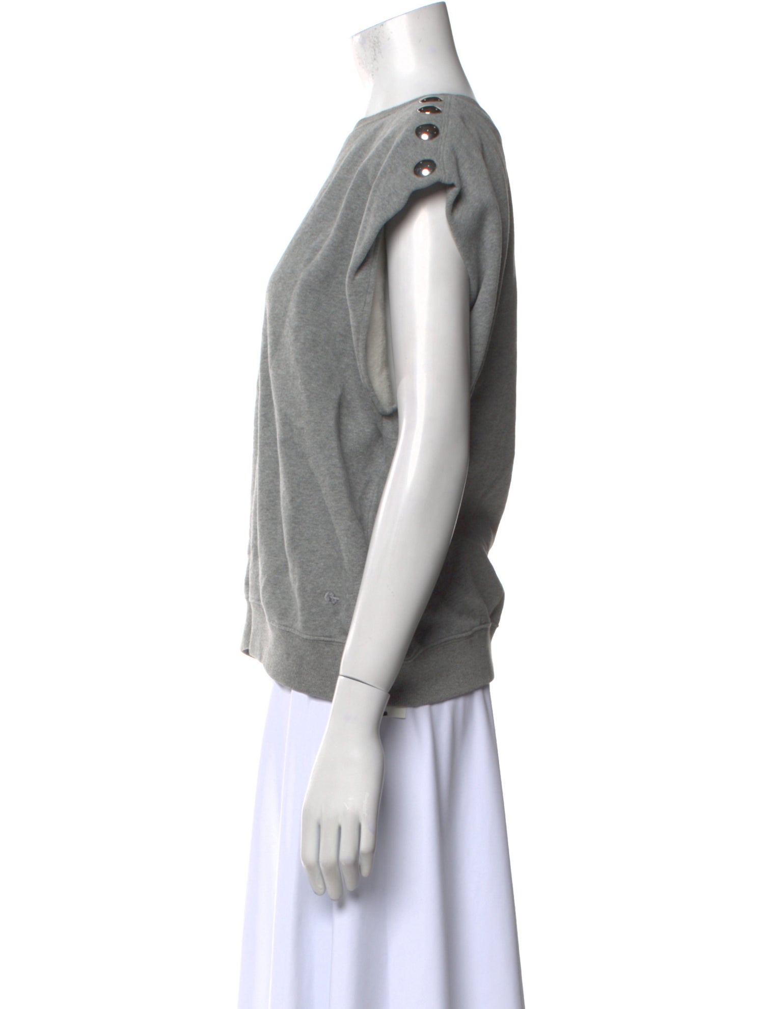 Clare V. Bateau Neckline Short Sleeve Sweatshirt