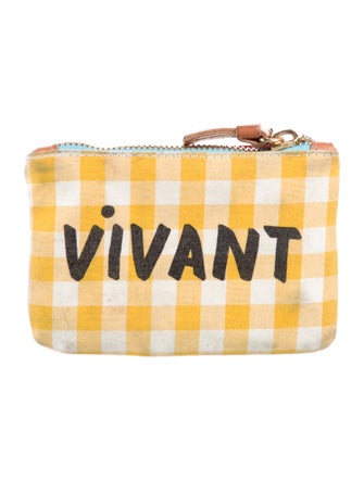 Clare V. Canvas Printed Bifold Wallet