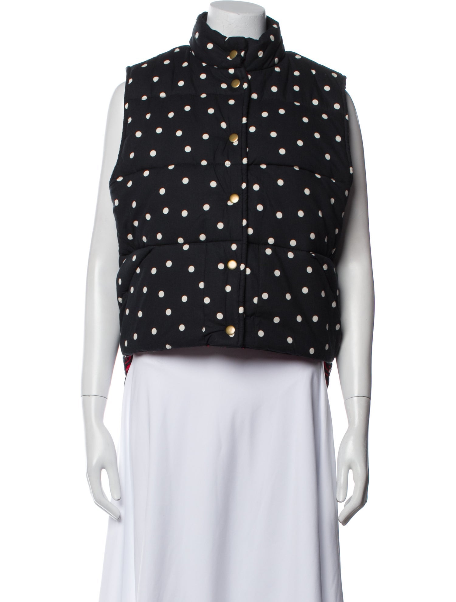 Clare V. Polka Dot Print Vest