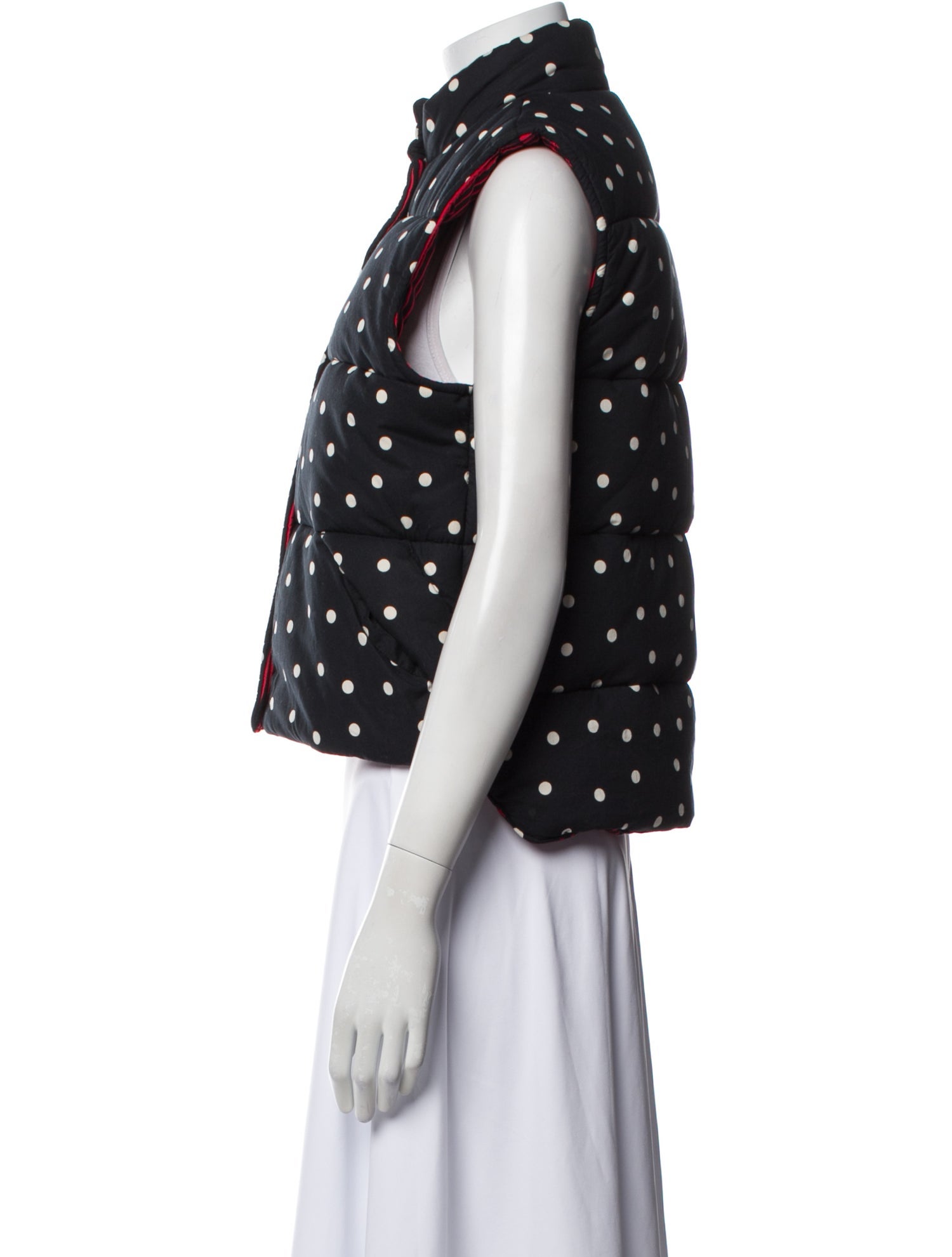 Clare V. Polka Dot Print Vest