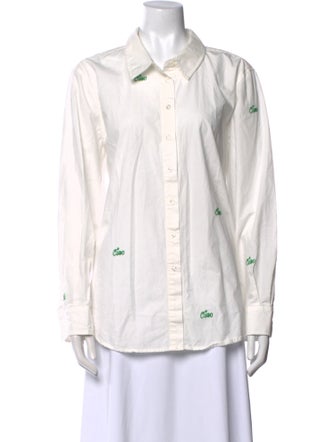 Clare V. Long Sleeve Button-Up Top