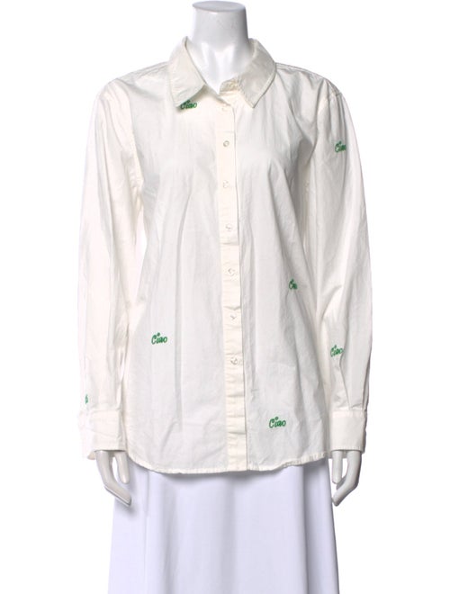 Clare V. Long Sleeve Button-Up Top