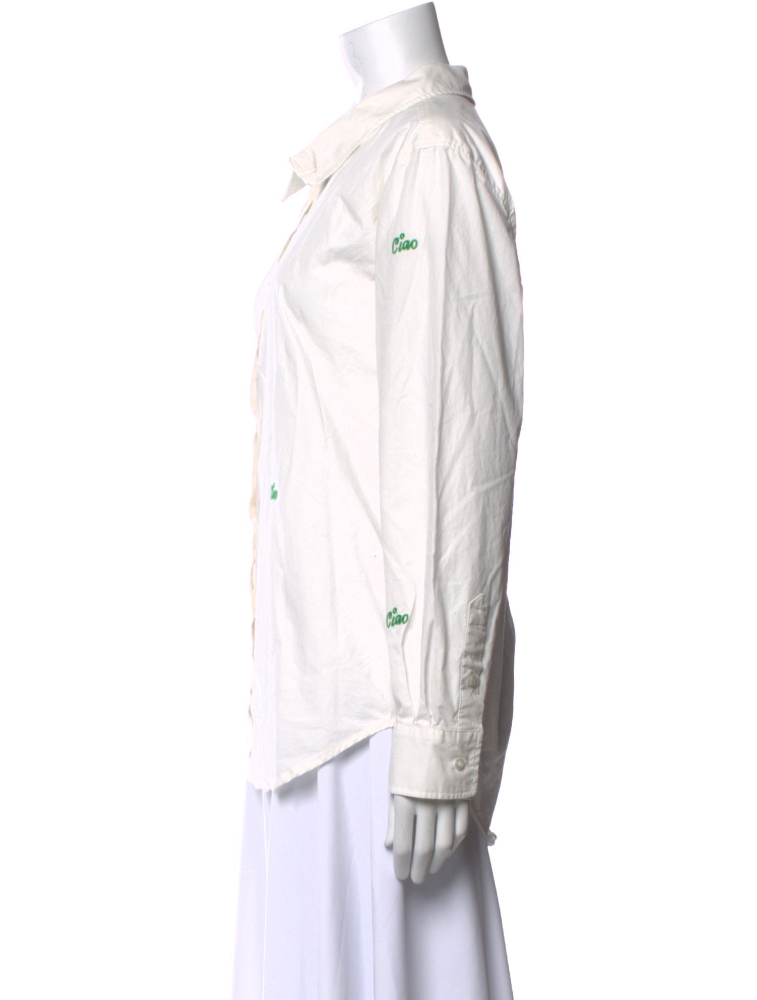 Clare V. Long Sleeve Button-Up Top