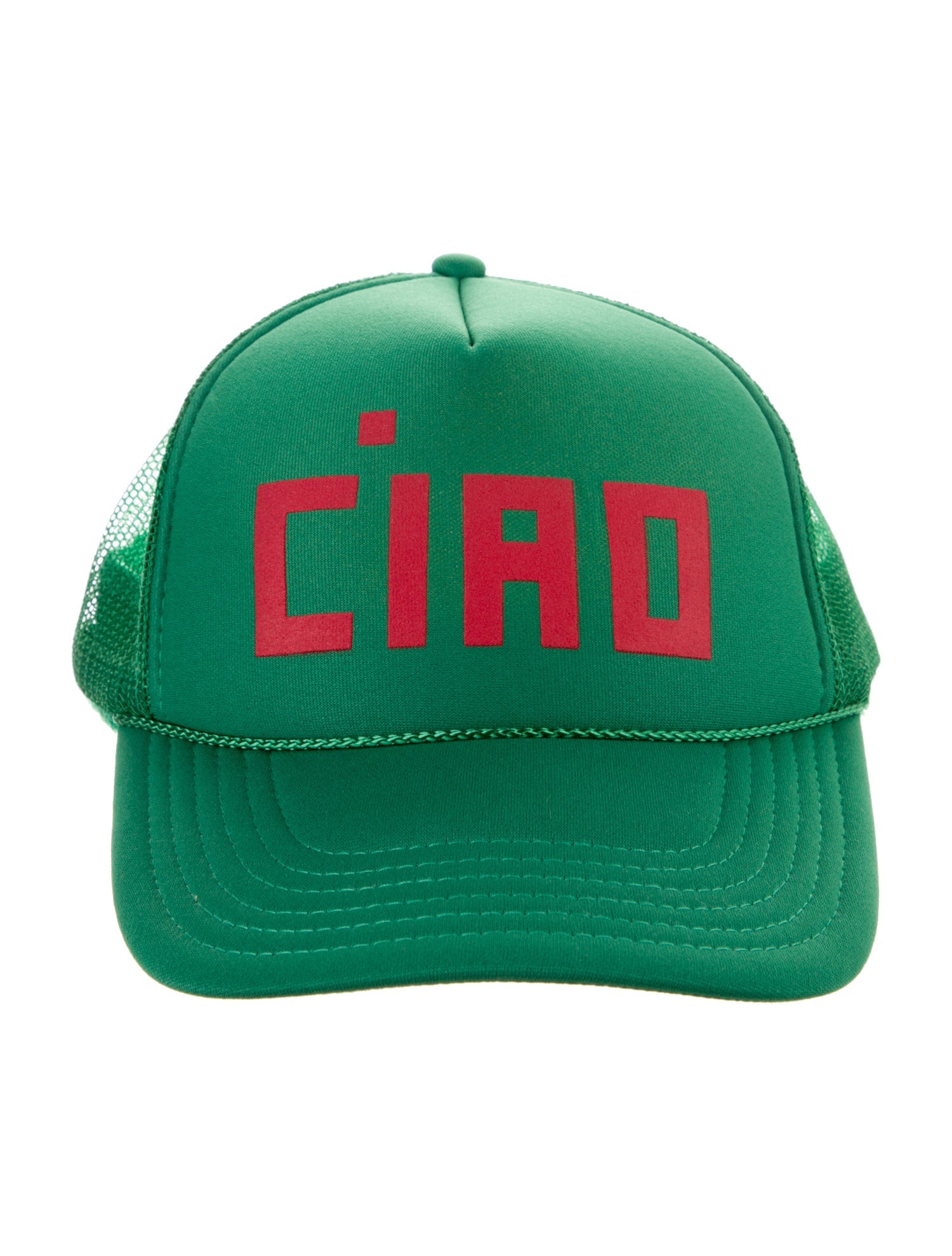 Clare V. green baseball hat