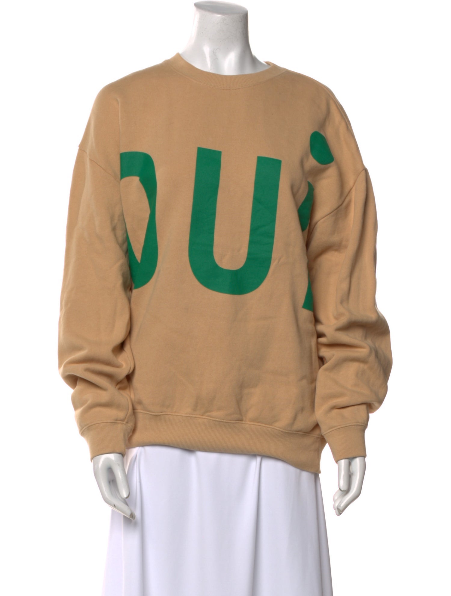 Clare V. Graphic Print Crew Neck Sweatshirt