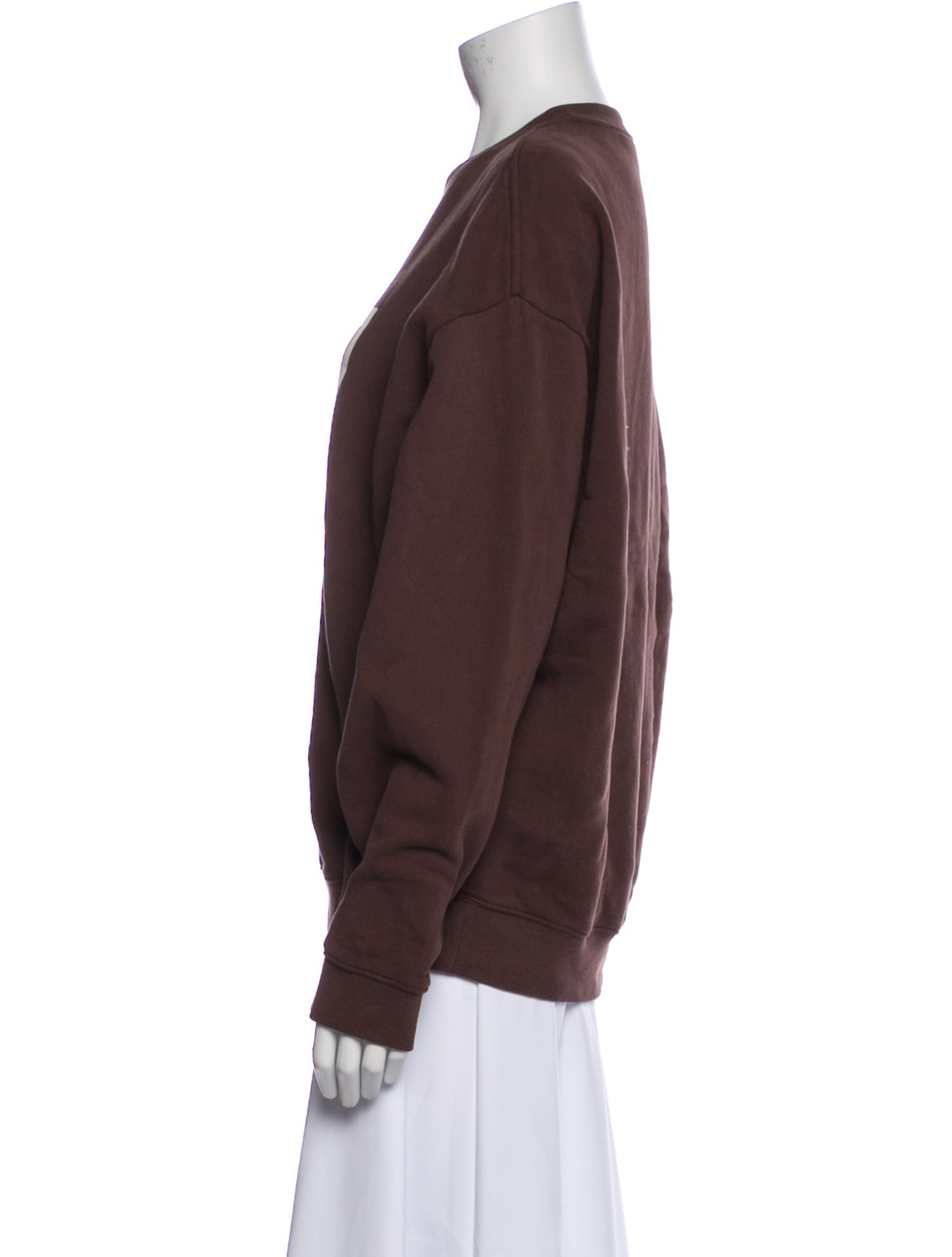 Clare V. Graphic Print Crew Neck Sweatshirt