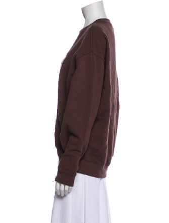 Clare V. Graphic Print Crew Neck Sweatshirt