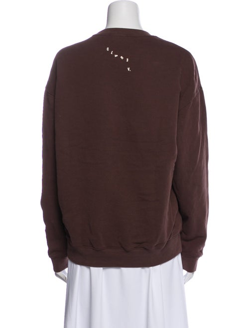 Clare V. Graphic Print Crew Neck Sweatshirt