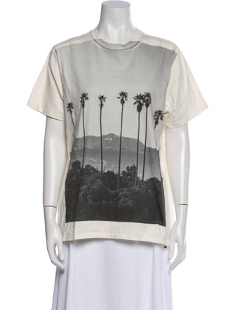 Clare V. Graphic Print Crew Neck T-Shirt