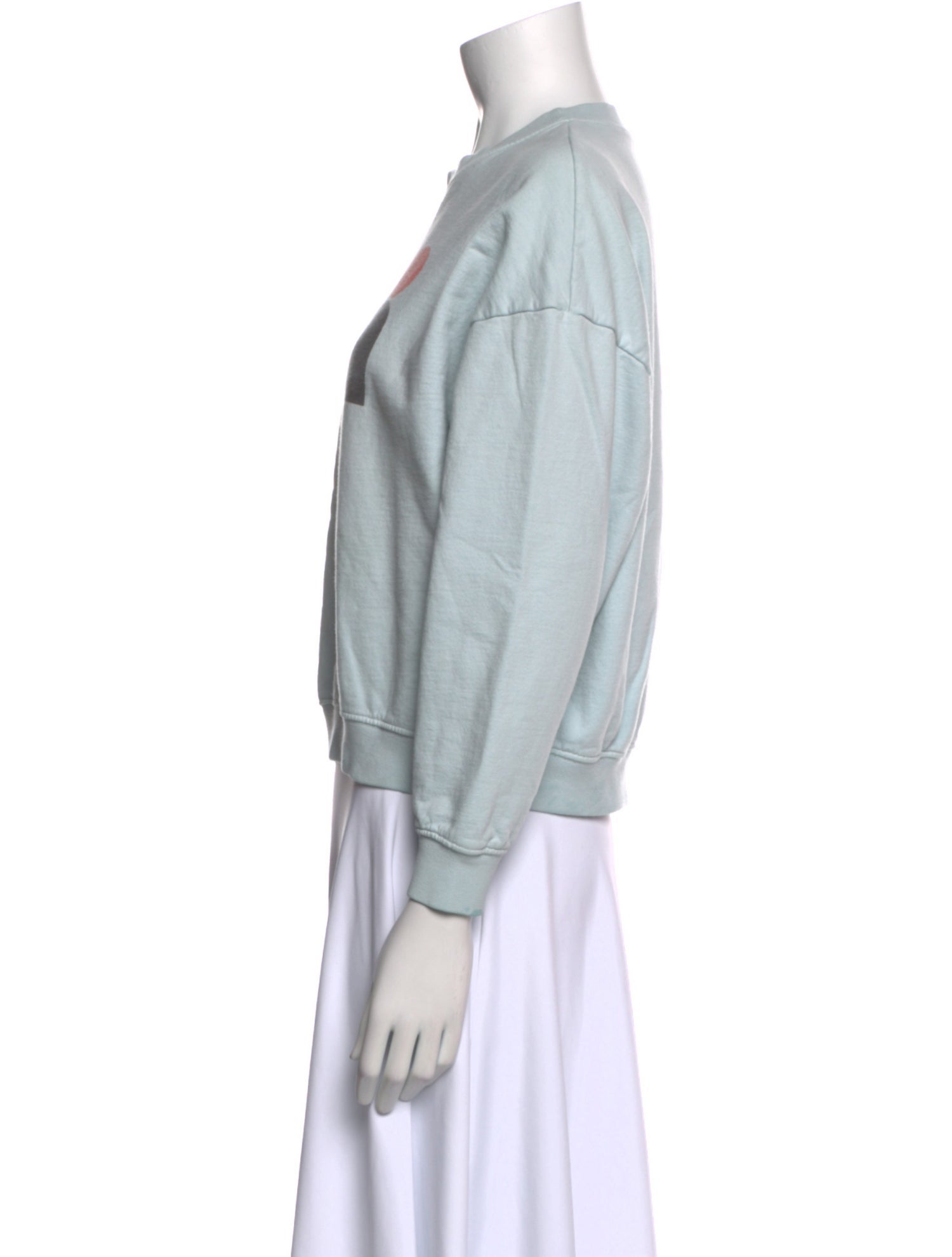 Clare V. Graphic Print Crew Neck Sweatshirt