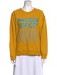 Clare V. Graphic Print Crew Neck Sweatshirt