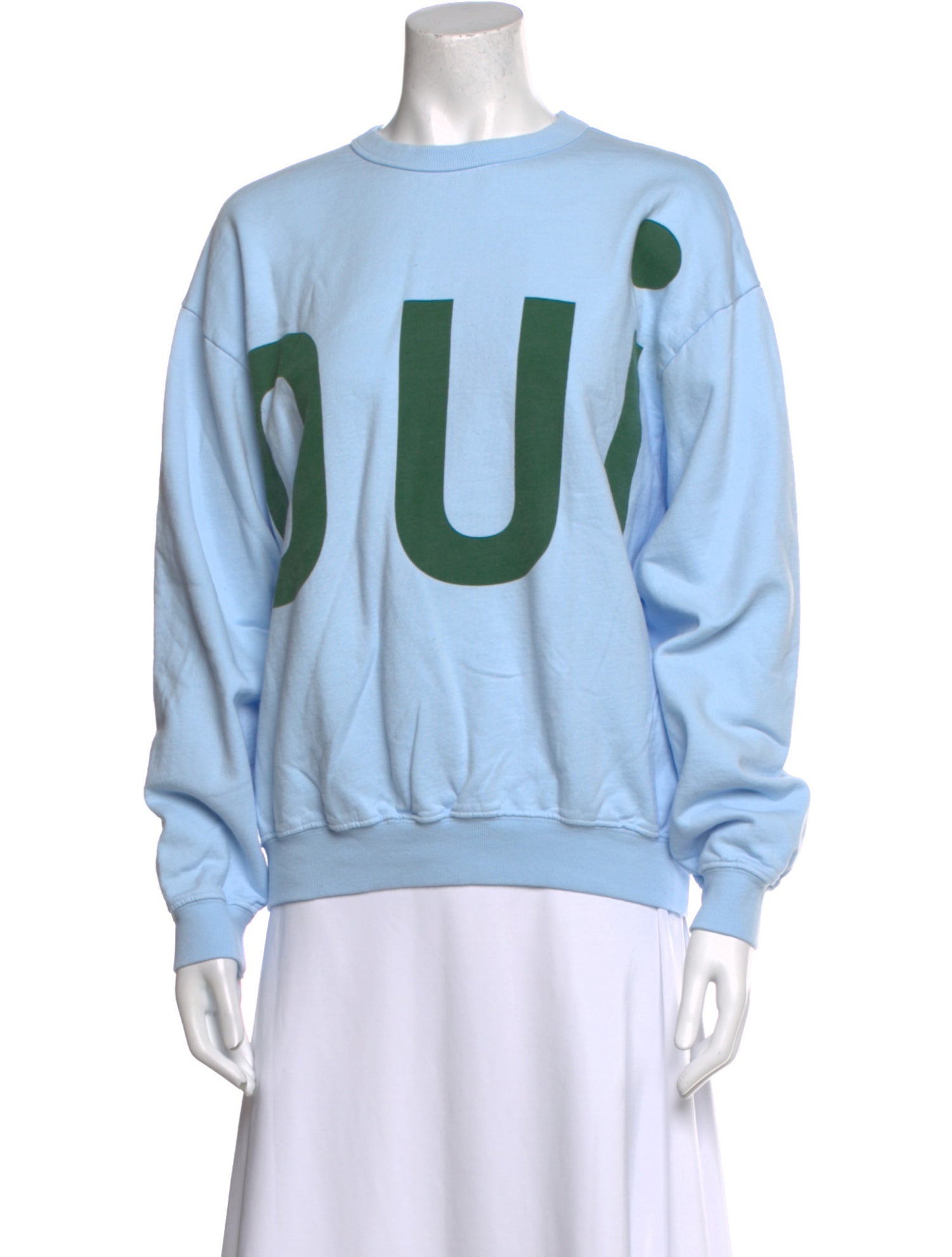 Clare V. Graphic Print Crew Neck Sweatshirt