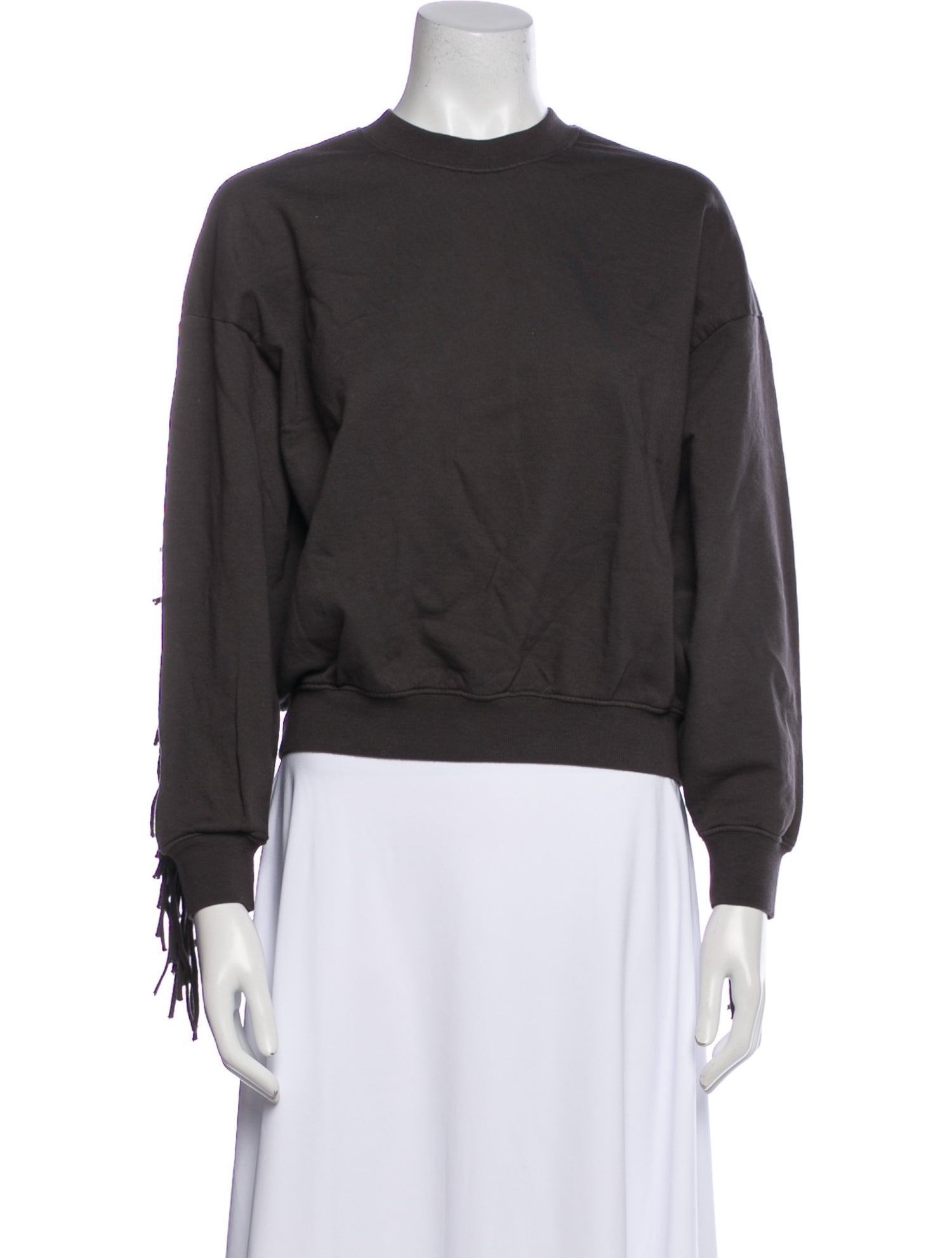 Clare V. Crew Neck Long Sleeve Sweatshirt