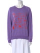 Clare V. Graphic Print Crew Neck Sweatshirt