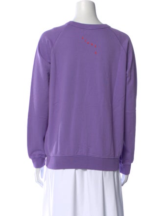 Clare V. Graphic Print Crew Neck Sweatshirt