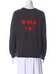 Clare V. Graphic Print Crew Neck Sweatshirt