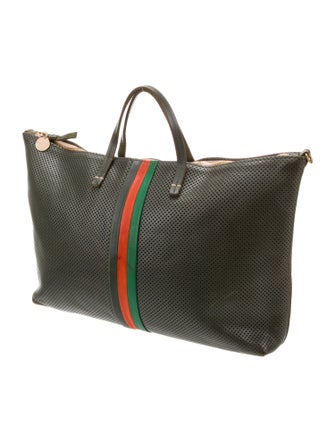 Clare V. Leather Top Handle Bag